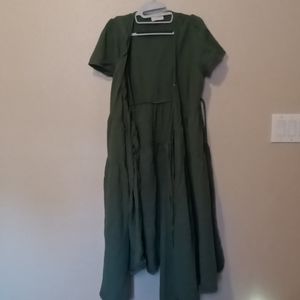 Universal Thread Goods Co. Green Wrap Dress